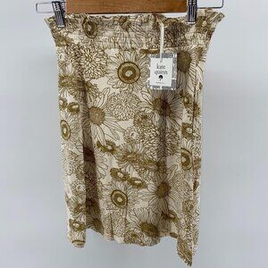 Kate Quinn Girl's Brown/Ivory Bamboo Skirt - New!